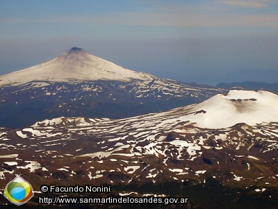 Foto Volcanes Quetrupillán y Villarrica (Facundo Nonini)