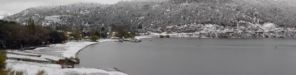 Panorámica 180º Puerto de lago Lácar (Santiago Gaudio)