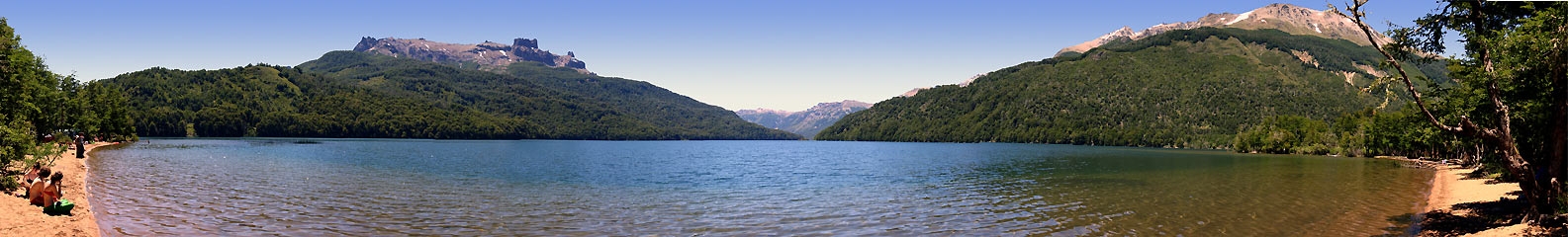 Panorámica 180º Lago Falkner (Santiago Gaudio)