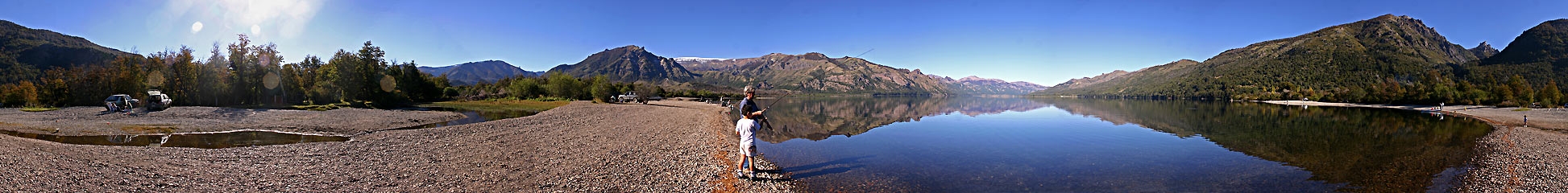 Panorámica 360º Lago Meliquina (Santiago Gaudio)