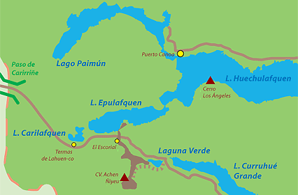 Excursión lacustre lago Huechulafquen