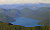 Tromen Lake and Lanín Volcano