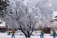 Foto Nieve en la ciudad  ()