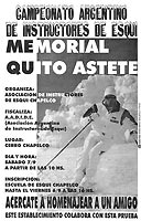 Afiche Memorial Quito Astete 1996 Afiche Memorial Quito Astete 1996